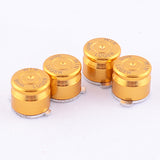 eXtremeRate Alloy Metal Gold Customized Bullet Action Buttons Custom Kits for PS4 Controller - P3J0201