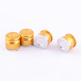 eXtremeRate Alloy Metal Gold Customized Bullet Action Buttons Custom Kits for PS4 Controller - P3J0201