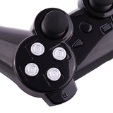 eXtremeRate Aluminum Sliver Customized Bullet Action Buttons Custom Kits for PS4 Controller - P3J0202