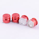 eXtremeRate Aluminum Red Customized Bullet Action Buttons Custom Kits for PS4 Controller - P3J0203