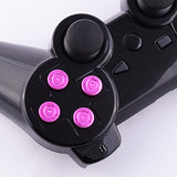 eXtremeRate Aluminum Pink Customized Bullet Action Buttons Custom Kits for PS4 Controller - P3J0207