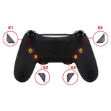 eXtremeRate Replacement Ergonomic Back Buttons, K1 K2 K3 K4 Paddles for PS4 Controller Dawn Remap Kit (Only fits with eXtremeRate Remap Kit) - P4GZ007