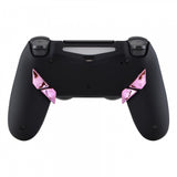 eXtremeRate Chrome Pink Glossy Replacement Redesigned Back Buttons K1 K2 K3 K4 Paddles for eXtremeRate PS4 Controller Dawn Remap Kit - P4GZ023