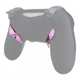 eXtremeRate Chrome Pink Glossy Replacement Redesigned Back Buttons K1 K2 K3 K4 Paddles for eXtremeRate PS4 Controller Dawn Remap Kit - P4GZ023