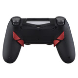 eXtremeRate Soft Touch Scarlet Red Replacement Redesigned Back Buttons K1 K2 K3 K4 Paddles for eXtremeRate PS4 Controller Dawn Remap Kit - P4GZ024