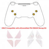 eXtremeRate Soft Touch Cherry Blossoms Replacement Redesigned Back Buttons K1 K2 K3 K4 Paddles for PS4 Controller Dawn Remap Kit - P4GZ026