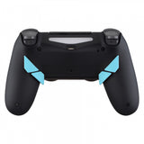 eXtremeRate Soft Touch Heaven Blue Replacement Redesigned Back Buttons K1 K2 K3 K4 Paddles for PS4 Controller Dawn Remap Kit - P4GZ027