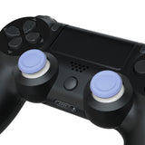 eXtremeRate Light Violet & White Dual-Color Replacement 3D Joystick Thumbsticks, Analog Thumb Sticks with Phillips Screwdriver for PS4 Slim Pro Controller - P4J0132