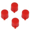 eXtremeRate Solid Red Action Buttons Repair for PS4 Controller -P4J0201