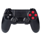 eXtremeRate Solid Red Action Buttons Repair for PS4 Controller -P4J0201