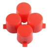 eXtremeRate Solid Red Action Buttons Repair for PS4 Controller -P4J0201