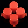 eXtremeRate Solid Red Action Buttons Repair for PS4 Controller -P4J0201