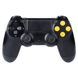 eXtremeRate Solid Yellow Action Buttons Repair for PS4 Controller -P4J0204