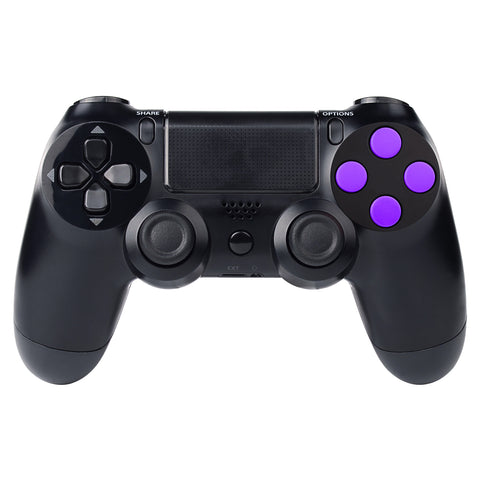 eXtremeRate Solid Purple Action Buttons Repair for PS4 Controller -P4J0206