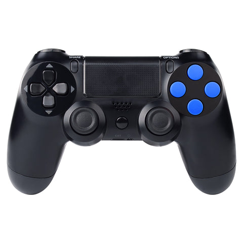 eXtremeRate Solid Blue Action Buttons Repair for PS4 Controller-P4J0207