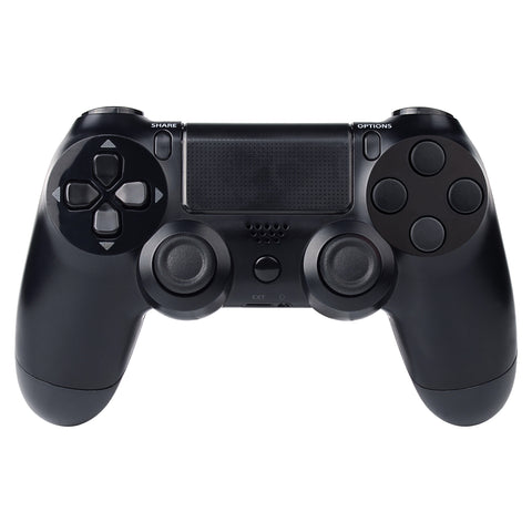 eXtremeRate Solid Black Action Buttons Repair for PS4 Controller -P4J0209