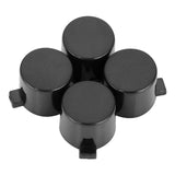 eXtremeRate Solid Black Action Buttons Repair for PS4 Controller -P4J0209