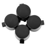 eXtremeRate Solid Black Action Buttons Repair for PS4 Controller -P4J0209