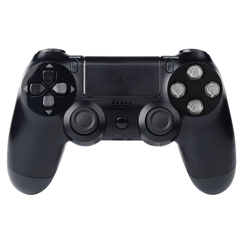 eXtremeRate Transparent Action Buttons Repair for PS4 Controller-P4J0216