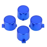 eXtremeRate Chrome Blue Action Buttons Repair for PS4 Controller-P4J0220