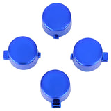 eXtremeRate Chrome Blue Action Buttons Repair for PS4 Controller-P4J0220