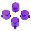 eXtremeRate Chrome Purple Action Buttons Repair for PS4 Controller-P4J0221