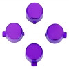 eXtremeRate Chrome Purple Action Buttons Repair for PS4 Controller-P4J0221