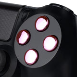 eXtremeRate Chrome Pink Action Buttons Repair for PS4 Controller-P4J0234