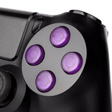 eXtremeRate Customized Action Buttons Custom Kits for PS4 Controller Transparent Purple-P4J0236