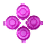 eXtremeRate Customized Action Buttons Custom Kits for PS4 Controller Transparent Purple-P4J0236