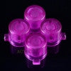 eXtremeRate Customized Action Buttons Custom Kits for PS4 Controller Transparent Purple-P4J0236