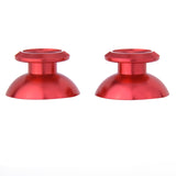 eXtremeRate Metal Red Chrome Thumbsticks Replacement Thumb Stick For PS4 Controller - P4J0303