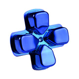 eXtremeRate Chrome Blue Dpad Direction Pad Buttons for PS4 Controller - P4J0504