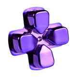 eXtremeRate Chrome Purple Dpad Direction Pad Buttons for PS4 Controller - P4J0505