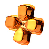 eXtremeRate Chrome Orange Dpad Direction Pad Buttons for PS4 Controller - P4J0507