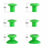 eXtremeRate Green ThumbsGear Interchangeable Ergonomic Thumbstick for PS5 Controller, for PS4 All Model Controller - 3 Height Domed and Concave Grips Adjustable Joystick - P4J1114