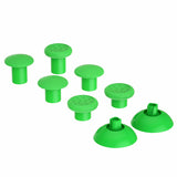 eXtremeRate Green ThumbsGear Interchangeable Ergonomic Thumbstick for PS5 Controller, for PS4 All Model Controller - 3 Height Domed and Concave Grips Adjustable Joystick - P4J1114