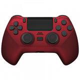 eXtremeRate Scarlet Red DECADE Tournament Controller (DTC) Upgrade Kit for PS4 Controller JDM-040/050/055, Upgrade Board & Ergonomic Shell & Back Buttons & Trigger Stops - Controller NOT Included - P4MG001