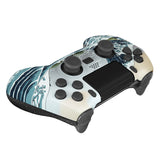 eXtremeRate The Great Wave DECADE Tournament Controller (DTC) Upgrade Kit for PS4 Controller JDM-040/050/055, Upgrade Board & Ergonomic Shell & Back Buttons & Trigger Stops - Controller NOT Included - P4MG007