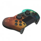 eXtremeRate Orange Star Universe DECADE Tournament Controller (DTC) Upgrade Kit for PS4 Controller JDM-040/050/055, Upgrade Board & Ergonomic Shell & Back Buttons & Trigger Stops - Controller NOT Included - P4MG010