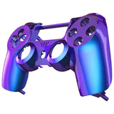 eXtremeRate Chameleon Purple and Blue Face Plate Front Shell Custom Kits for PS4 Controller - P4MSF16