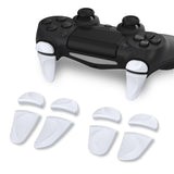 PlayVital 2 Pair White Shoulder Buttons Extension Triggers for PS4 All Model Controller, Game Improvement Adjusters for PS4 Controller, Bumper Trigger Extenders for PS4 Slim Pro Controller - P4PJ002