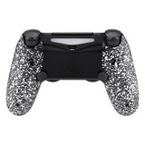 eXtremeRate Textured White Dawn 2.0 FlashShot Trigger Stop Remap Kit for PS4 CUH-ZCT2 Controller, Part & Back Shell & 2 Back Buttons & 2 Trigger Lock for PS4 Controller JDM 040/050/055 - P4QS002