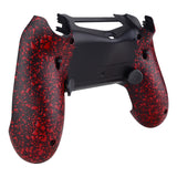 eXtremeRate Textured Red Dawn 2.0 FlashShot Trigger Stop Remap Kit for PS4 CUH-ZCT2 Controller, Part & Back Shell & 2 Back Buttons & 2 Trigger Lock for PS4 Controller JDM 040/050/055 - P4QS003