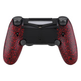 eXtremeRate Textured Red Dawn 2.0 FlashShot Trigger Stop Remap Kit for PS4 CUH-ZCT2 Controller, Part & Back Shell & 2 Back Buttons & 2 Trigger Lock for PS4 Controller JDM 040/050/055 - P4QS003