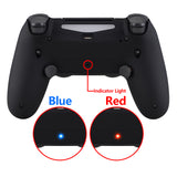 eXtremeRate Soft Touch Black Dawn 2.0 FlashShot Trigger Stop Remap Kit for PS4 CUH-ZCT2 Controller, Part & Back Shell & 2 Back Buttons & 2 Trigger Lock for PS4 Controller JDM 040/050/055 - P4QS008