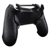 eXtremeRate Textured Black Dawn Remappable Remap Kit with Redesigned Back Shell & 4 Back Buttons for PS4 Controller JDM 040/050/055 - P4RM006