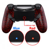 eXtremeRate Textured Red Dawn Remappable Remap Kit with Redesigned Back Shell & 4 Back Buttons for PS4 Controller JDM 040/050/055 - P4RM009