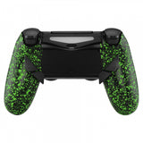 eXtremeRate Textured Green Dawn Remappable Remap Kit with Redesigned Back Shell & 4 Back Buttons for PS4 Controller JDM 040/050/055 - P4RM010