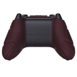 PlayVital Guardian Edition Wine Red Ergonomic Soft Anti-slip Controller Silicone Case Cover, Rubber Protector Skins with Black Joystick Caps for Xbox Series S and Xbox Series X Controller - HCX3011